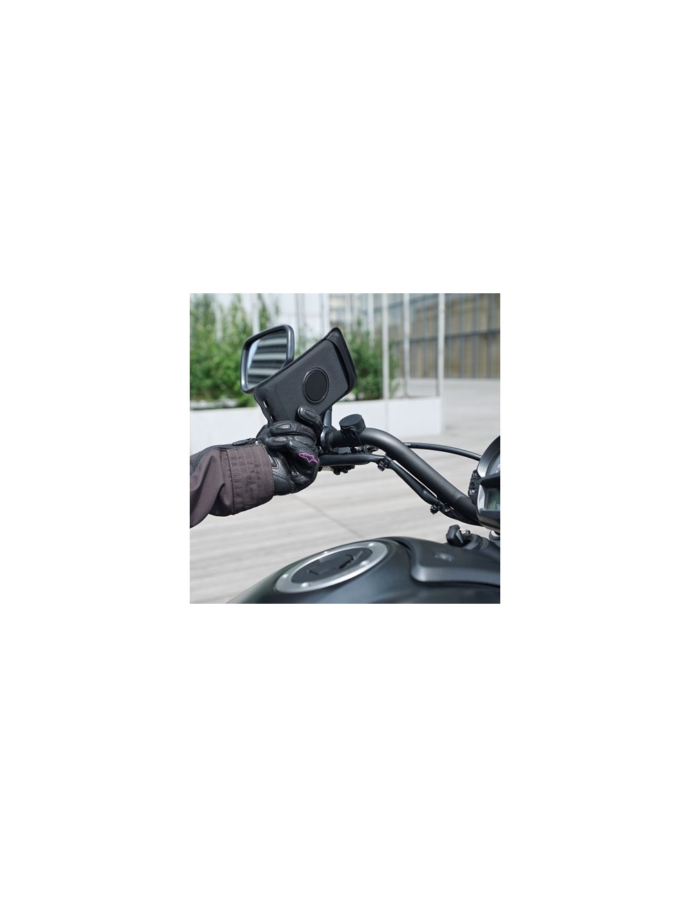 Soporte magnético universal para smartphone Shapeheart para espejo  retrovisor de moto o scooter 